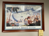 VINTAGE FRAMED PAN AMERICAN AIRWAYS PIECES