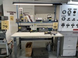 LIGHTED TEST BENCH WITH OUTLETS