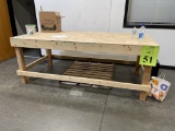 HOME-MADE WOOD WORK BENCH