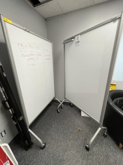 SAFECO ROLLING REVERSIBLE DRY ERASE BOARDS