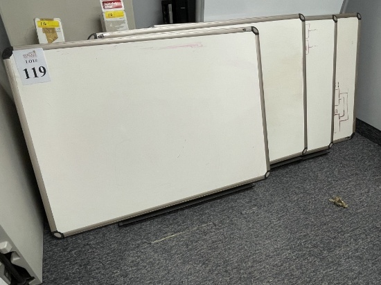 DRY ERASE BOARDS MEASURE 4' X 34"