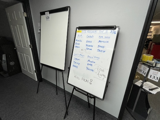 DRY ERASE BOARDS ON EASELS