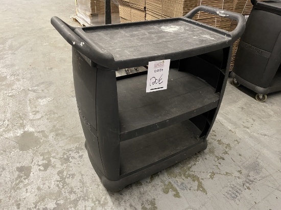 CARLISLE BLACK UTILITY/BUS CART