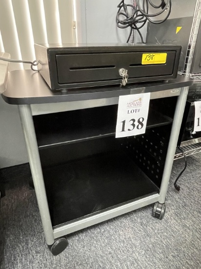 LOT CONSISTING OF ROLLING PRINTER STAND