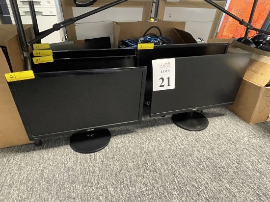 ASSORTED SIZED HP, ASUS AND ACER MONITORS