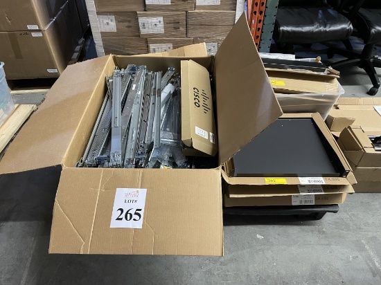 LARGE LOT OF CONSISTING OF NETWORK CABINET