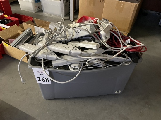 LARGE BIN ASSORTED POWER STRIPS