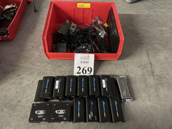 LOT CONSISTING OF VIDEO OVER CAT 5 TRANSMITTERS