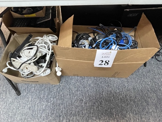 LOT CONSISTING OF NETWORK CABLING, POWER STRIPS