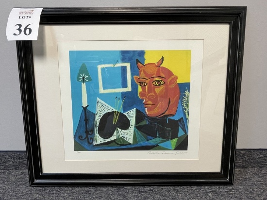 FRAMED LITHOGRAPH #43 OF 500, ARTIST: PICASSO