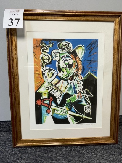 FRAMED LITHOGRAPH #64 OF 500, ARTIST: PICASSO