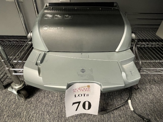 GBC PROCLICK BINDING SYSTEM MODEL P110