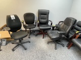ASSORTED ROLLING ARM CHAIRS