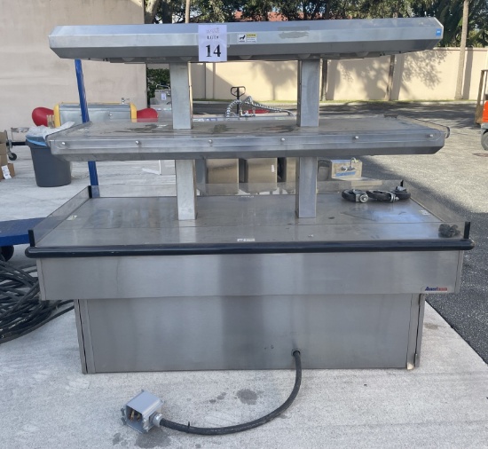 STAINLESS STEEL 3 LEVEL WARMING TABLE