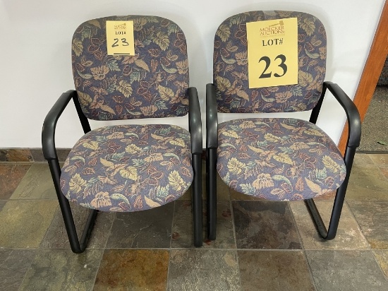 FLORAL PRINT CLIENT CHAIRS