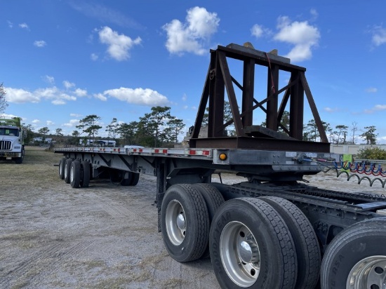 2017 MANAC 12353K028 53' TO 90' EXTENDABLE  GALVANIZED STEEL FRAME FLATBED TRAILER