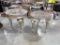 ROUND FAUX MARBLE TOP TABLES