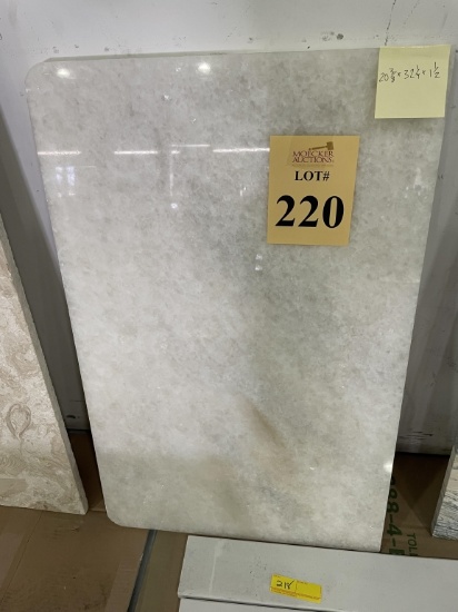 SLAB OF QUARTZ, MEASURES 21" X 32"