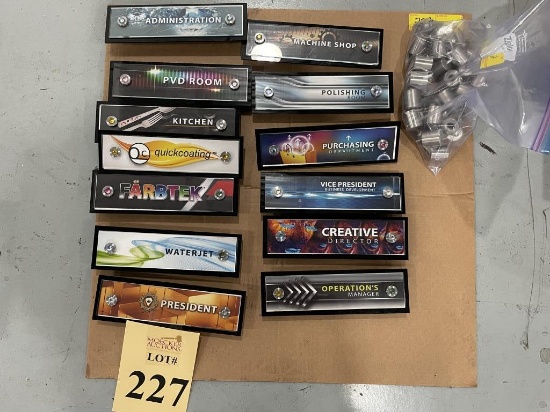 ACRYLIC SIGNS DECORATIVELY EMBELLISHED