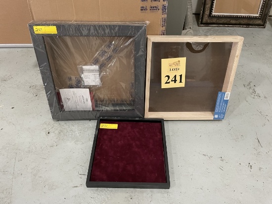 NEW SHADOW BOX FRAMES, 16" X 16", 18" X 18"