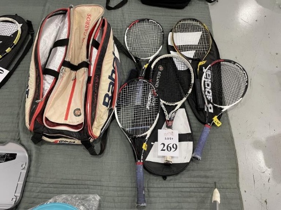 ASSORTED TENNIS RACQUETS, SPALDING AERO SMASHER,