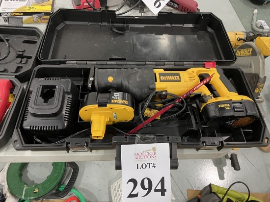 DEWALT CORDLESS RECIPROCATING SAW IN CASE, COMES