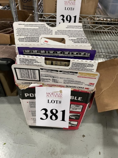 LOT CONSISTING OF VARIOUS GRIT SAND PAPER