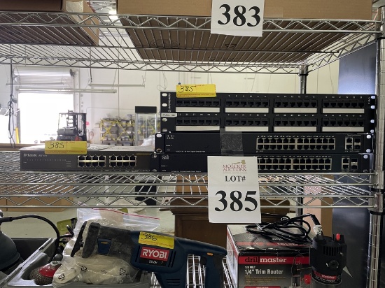 LOT CONSISTING OF NETWORK SWITCHES AND PATCH PANEL