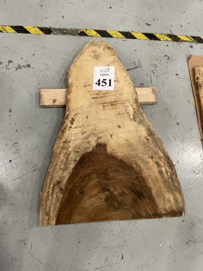CYPRESS LIVE EDGE LOG SLICE