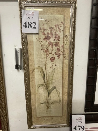 FRAMED PRINT TITLED ORCHID