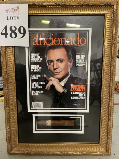 AUTOGRAPHED CIGAR AFICIONADO SHADOW BOX