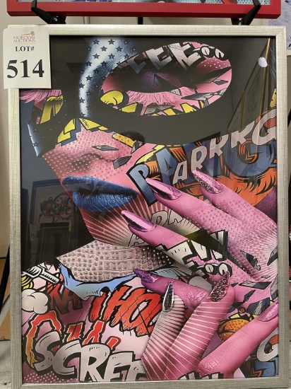 FRAMED CONTEMPORARY COMIC BOOK ART POSTER
