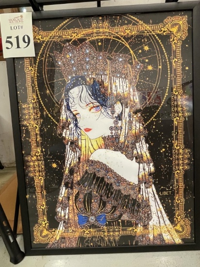 FRAMED FEMALE ANIME POSTER