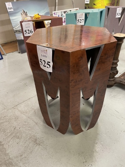 MALVASIO DESIGNS BROWN VENEER TABLE