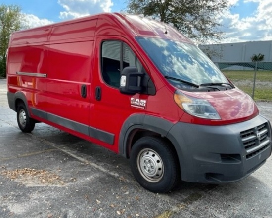2017 RAM PROMASTER 2500 HIGH ROOF TRADESMAN CARGO VAN 159" WB
