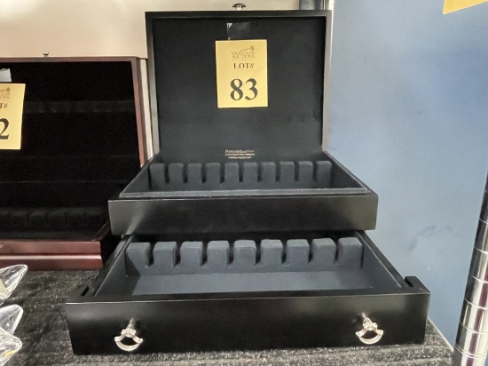 REED AND BARTON FLATWARE CHEST WITH DRAWER
