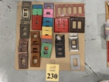 LOT ASSORTED ELECTRICAL FACE PLATES