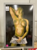 FRAMED PRINT OF NUDE FEMALE