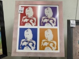 FRAMED PRINT IN STYLE OF ANDY WARHOL