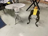 LOT CONSISTING OF SMALL ALUMINUM TABLE