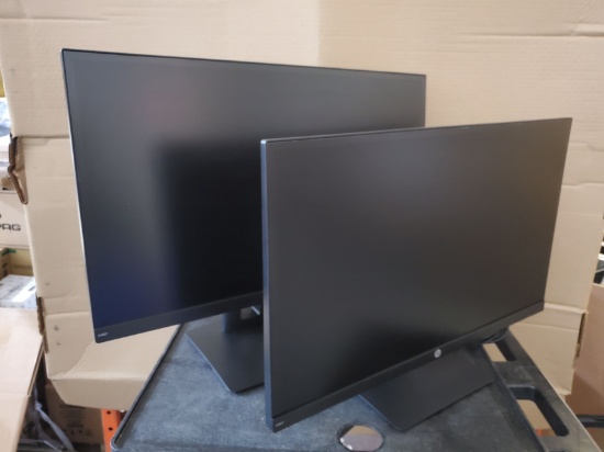 HP 27" MONITORS ON STAND