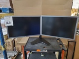 VIVO DUAL MONITOR DESK STAND SYSTEM WITH MONITORS