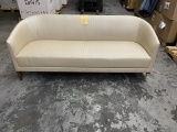 *NEW OPEN BOX* CHAMPAGNE COLOR WEAVE PATTERN FABRIC COUCH