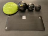 FITNESS BALLS AND MAT
