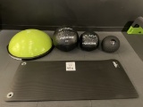 FITNESS BALLS AND MAT