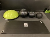 FITNESS BALLS AND MAT