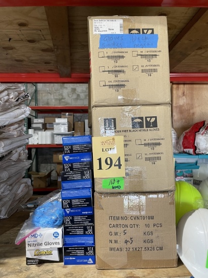 CASES OF ASSORTED RUBBER GLOVES