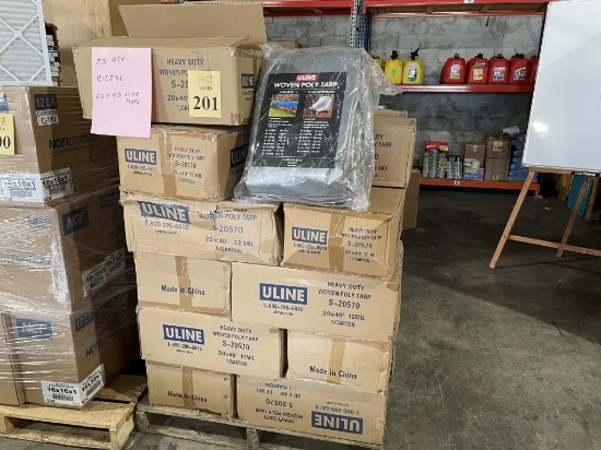 ULINE 20' X 40' HEAVY DUTY WOVEN POLY TARPS