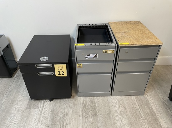 ASSORTED FILE CABINETS, 2-DRAWER AND 3-DRAWER