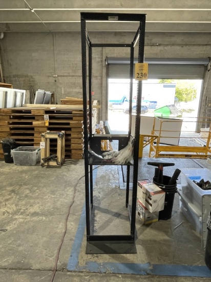 HOMACO OPEN SERVER RACK, MEASURES 84" X 26" X 20"